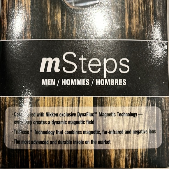 Nikken TriPhase magnetic, far-infrared, and negative ion therapy men’s insoles. - Picture 3 of 3